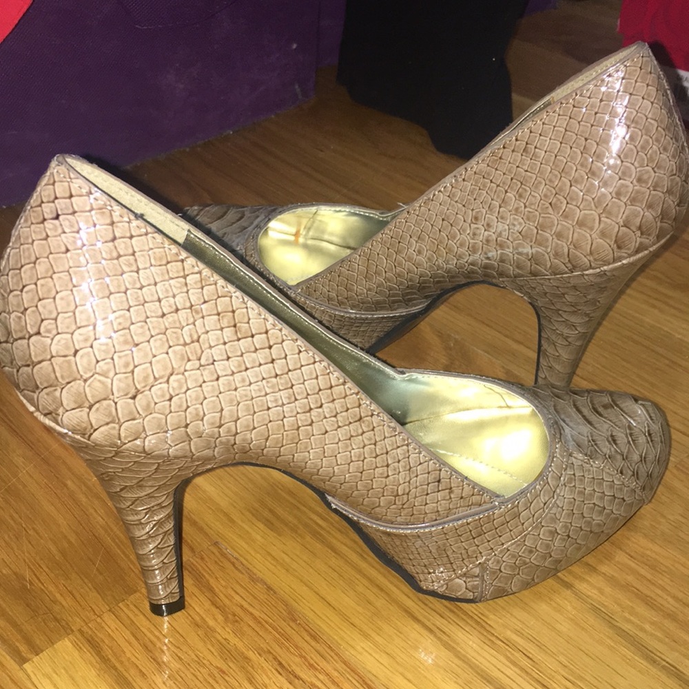 Apt.9 Snake Skinned Pumps